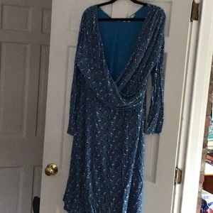 Boden faux wrap dress